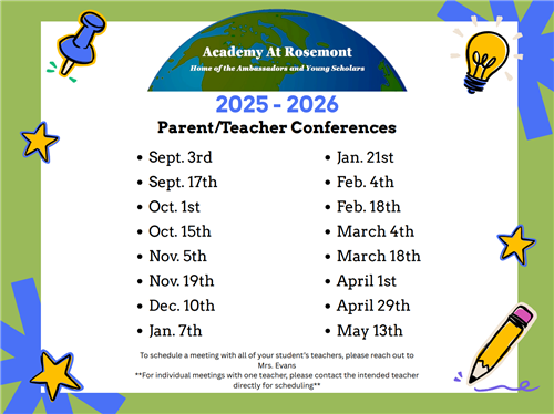  Parent Teacher Conference Schedule